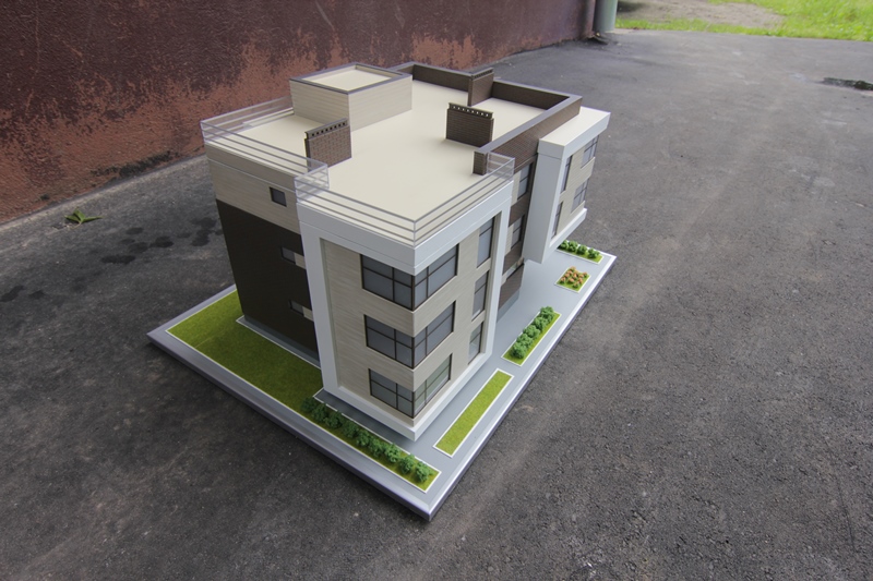 Разборный макет жилого дома с показом планировок Фото 3