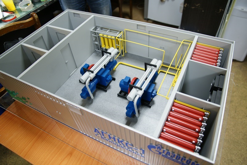 Модель оборудования в контейнере для Газпрома Фото 2