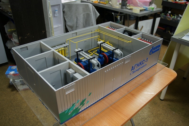 Модель оборудования в контейнере для Газпрома Фото 4