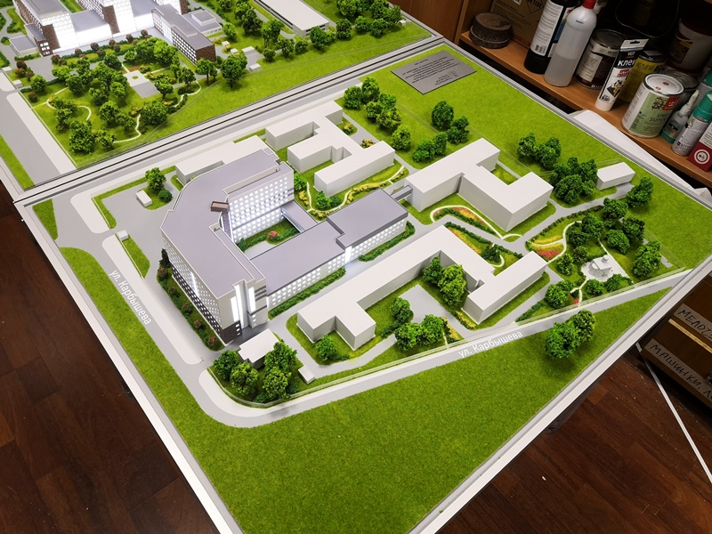 Архитектурные макеты больниц в г. Балашиха Фото 5