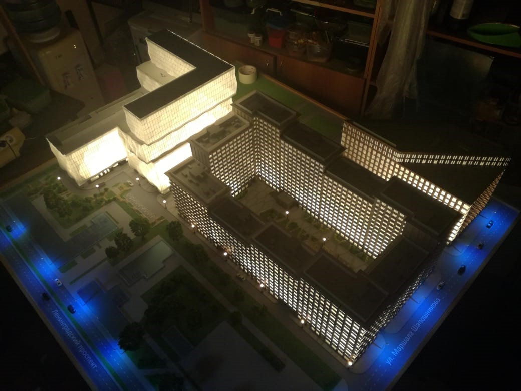 Архитектурный макет ЖК Искра Парк для компании ГАЛС-Девелопмент Фото 17