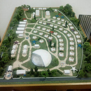 Архитектурный макет детского лагеря Фото 1